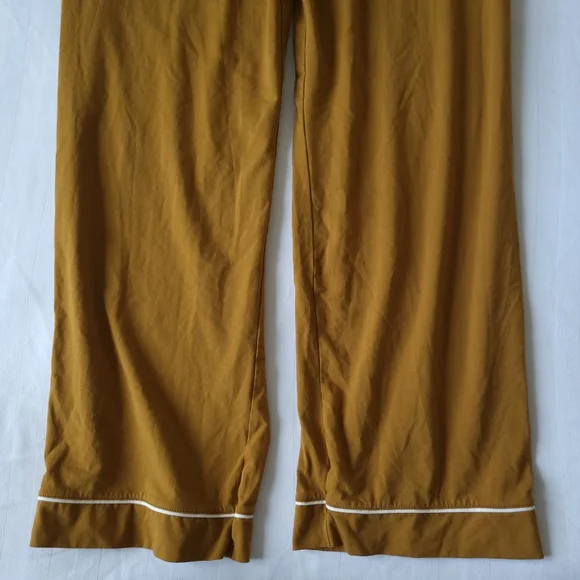 Madewell Knit Bedtime Gold Mustard Pajama Pants - Picture 6 of 10